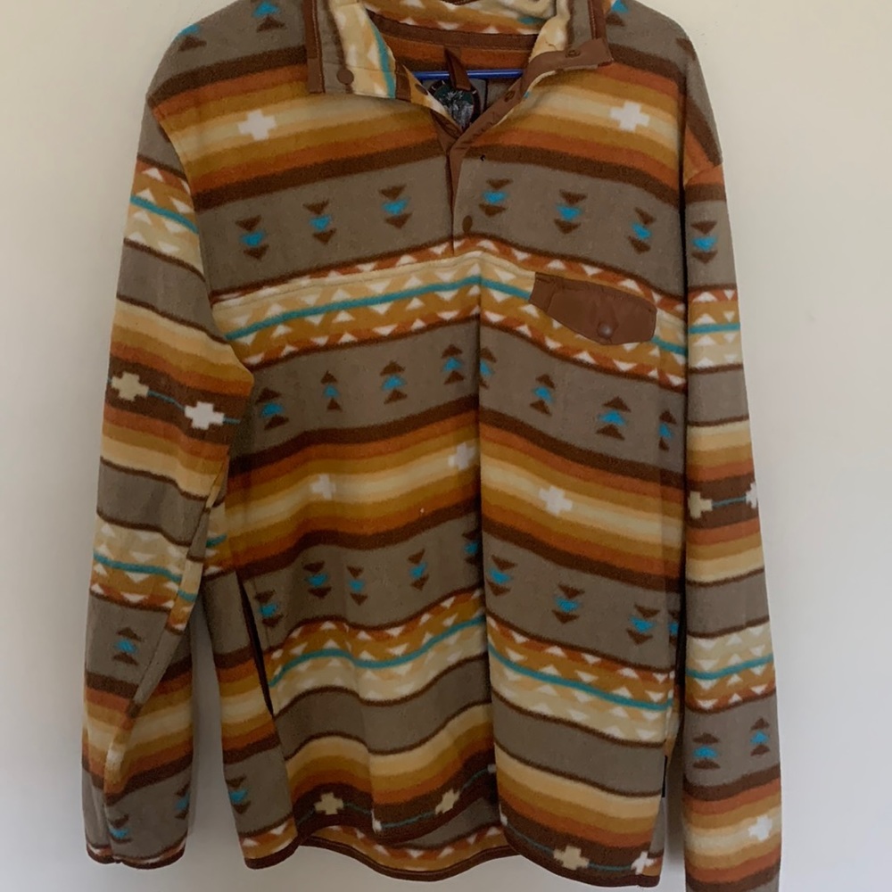 Aztec cozy fleece pullover